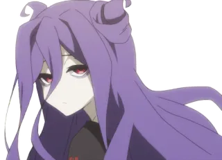 😒 36d8e965 Anime, Paars haar, Personage, Vrouw, Meisje, slaperig telegram sticker