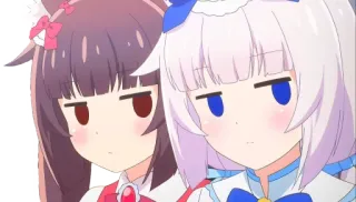 😒 4a14fac1 Anime, Catgirl, Uitdrukking, Schattig, Meme telegram sticker