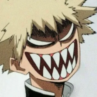 💢 45f32dd5 Bakugo Katsuki My Hero Academia 动漫, 我的英雄学院, 爆豪, 胜己, 生气, 角色 telegram sticker