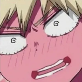 ☺️ 6297990c Bakugo My Hero Academia 动漫, 角色, 搞笑, 我的英雄学院 telegram sticker