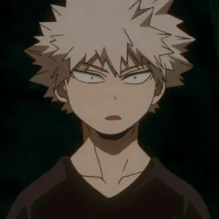 😶 86019a32 Bakugo My Hero Academia 动漫, 漫画, 我的英雄学院, 爆豪, 角色, 卡通 telegram sticker