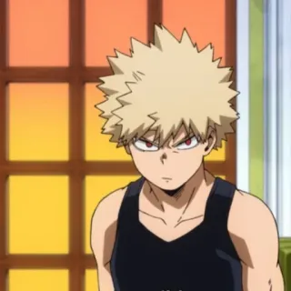 🍺 1f8a8b1a Bakugo My Hero Academia Anime, My Hero Academia, Bakugo, Personnage, Dessin animé, Animation telegram sticker