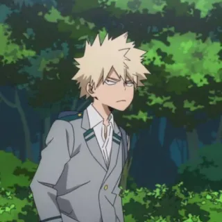 🍺 39f68508 Bakugo My Hero Academia Anime, Manga, Héros, Adolescent, Étudiant, Personnage, Dessin animé telegram sticker