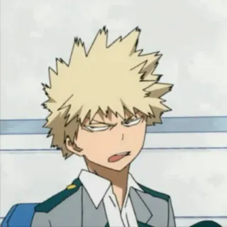 🍺 541a873a Bakugo My Hero Academia Anime, Bakugo, My Hero Academia, Personnage, Cheveux Blonds, Garçon Anime telegram sticker