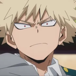 🎭 5b02f73b Bakugo Katsuki My Hero Academia Bakugo, Katsuki, My Hero Academia, Anime, Personnage, Colérique, Sérieux telegram sticker