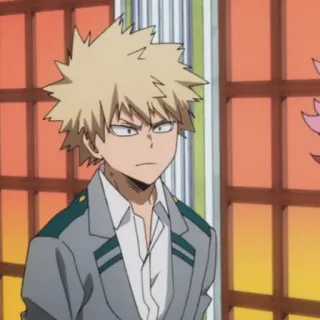 🎭 ad32ba59 Bakugo Katsuki My Hero Academia Anime, My Hero Academia, Bakugo, Personnage, Manga telegram sticker