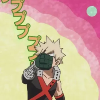 🍺 db9f7339 Bakugo My Hero Academia プププ Bakugo, My Hero Academia, Anime, Manga, Explosion, Héros, Alter telegram sticker