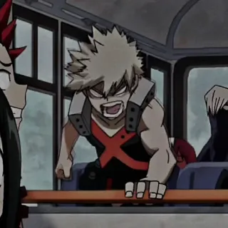 ❤️‍🔥 2f8423df Katsuki Bakugo My Hero Academia anime, my hero academia, katsuki bakugo, explosion, angry, anime character, red eyes telegram sticker