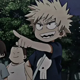 ❤️‍🔥 3c810bf4 Bakugo My Hero Academia anime, manga, my hero academia, bakugo, character telegram sticker