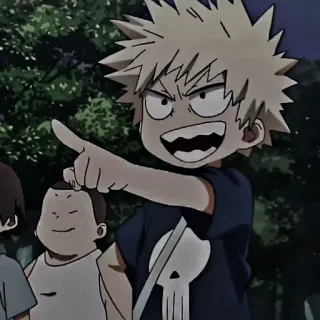 ❤️‍🔥 98e657a4 Bakugo My Hero Academia anime, manga, character, bakugo, my hero academia telegram sticker