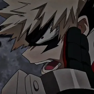 ❤️‍🔥 99926e8c Bakugo My Hero Academia anime, bakugo, my hero academia, hero, explosion, angry, manga telegram sticker