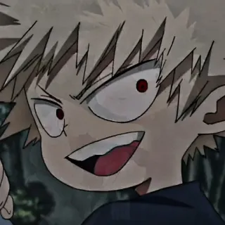 ❤️‍🔥 af39c7b0 Bakugo Katsuki My Hero Academia anime, bakugo, katsuki, my hero academia, angry, character telegram sticker