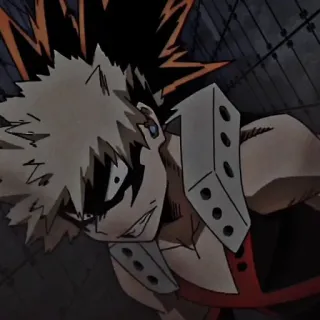 ❤️‍🔥 b0734bad Bakugo Katsuki My Hero Academia anime, my hero academia, bakugo, explosion, character, superhero telegram sticker