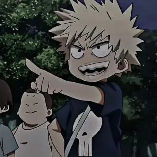 ❤️‍🔥 ce50c400 Bakugo My Hero Academia anime, character, Bakugo, My Hero Academia telegram sticker