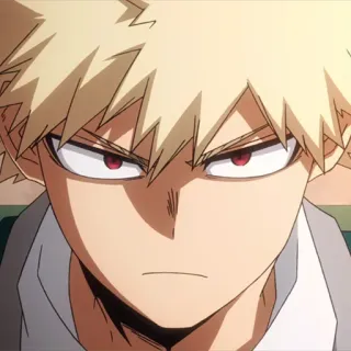 💥 0108a607 Katsuki Bakugo My Hero Academia anime, my hero academia, bakugo, katsuki bakugo, explosion, character telegram sticker