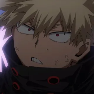💥 8cec2a4f Bakugo My Hero Academia anime, my hero academia, bakugo, character, manga telegram sticker