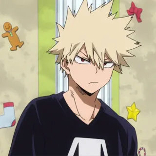 💥 9d824ea3 Bakugo Katsuki My Hero Academia anime, my hero academia, bakugo, katsuki, character, manga telegram sticker