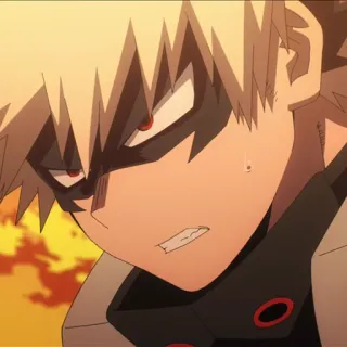 💥 c096931c Bakugo My Hero Academia Bakugo, My Hero Academia, anime, character, angry, manga telegram sticker