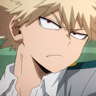 💥 d97318e4 Katsuki Bakugo My Hero Academia anime, character, fanart, my hero academia, bakugo, katsuki bakugo, angry telegram sticker