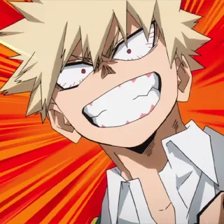 💥 dfb0b9af Bakugo Katsuki My Hero Academia anime, manga, character, my hero academia, bakugo, katsuki telegram sticker