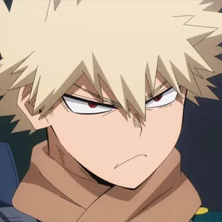 💥 e7fa65d5 Katsuki Bakugo My Hero Academia anime, manga, my hero academia, bakugo, katsuki, character telegram sticker