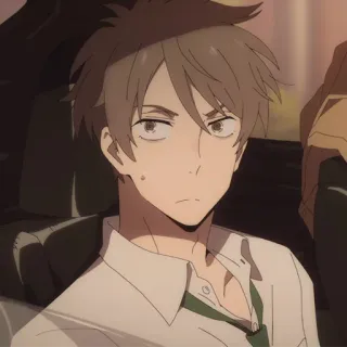 💳 523a1d9d Anime, Chico, Hombre, Dibujo animado, Retrato telegram sticker