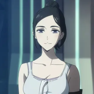 💵 61a5ec4c mujer, anime, retrato, personaje, ilustración telegram sticker