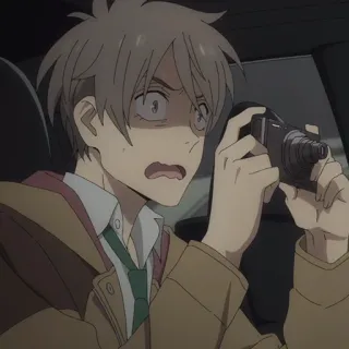 💳 9c41134b Anime, Cámara, Impactado, Personaje, Manga telegram sticker