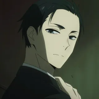 💳 d84e4c1a Anime, Hombre, Retrato, Personaje, Obra de arte telegram sticker