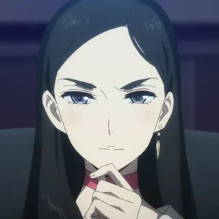 💵 da2788e9 Anime, Mujer, Serio, Retrato telegram sticker