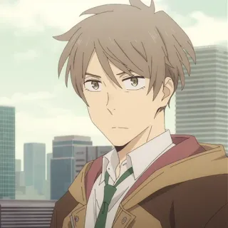 💳 fbf2ef32 Anime, Masculino, Personaje, Retrato, Ilustración, Dibujo animado telegram sticker