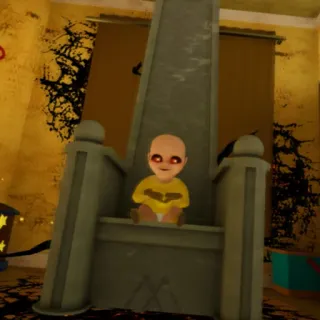 😈 45de6240 The Baby In Yellow Horror, Bebè, Spaventoso, Inquietante, Gioco telegram sticker