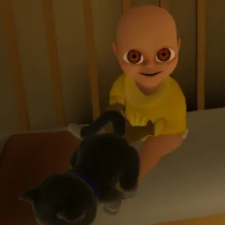 😼 4fed299e Horror, Bebè, Videogioco, Spaventoso, Che fa paura telegram sticker