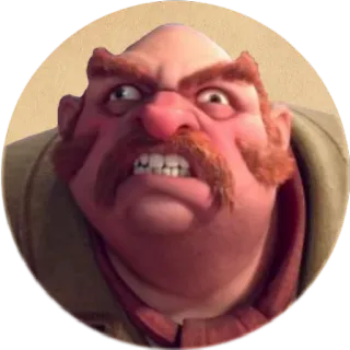 😤 9ee10cd9 wütend, rotes Gesicht, Cartoon, Figur telegram sticker