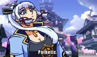 😒 11b1636d Pathetic. Anime, patético, Meme, Caricatura telegram sticker