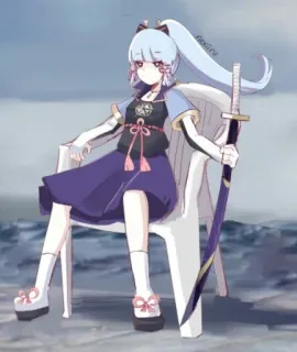 😏 4bc2687d Ayaka Genshin Impact Anime, Chica, Genshin Impact, Ayaka, Personaje, Videojuego telegram sticker