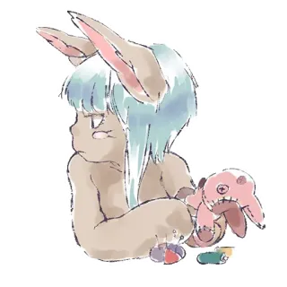 👺 0fad1881 Nanachi Made in Abyss Anime, Manga, Personage, Nanachi, Made in Abyss telegram sticker