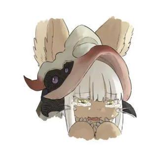 😭 21d87b36 Nanachi Made in Abyss Anime, Manga, Schattig, Huilend, Verdrietig telegram sticker
