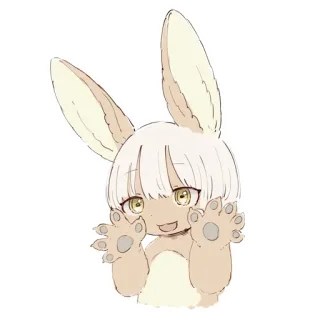 👐 417f7c8d Nanachi Made in Abyss Anime, Schattig, Nanachi, Made in Abyss, Chibi, Cartoon telegram sticker