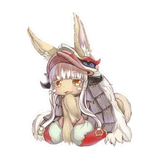 🤔 5396218d Nanachi Made in Abyss Anime, Chibi, Kawaii, Schattig, Nanachi, Made in Abyss telegram sticker