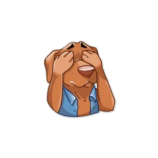 🙈 3b524f74 狗, 偷看, 可爱, 动物, 卡通, 隐藏 telegram sticker