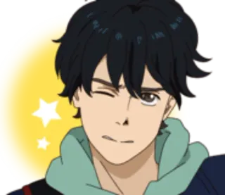 😉 b7e93d9a Anime, Personnage, Clin d'oeil, Sticker whatsapp sticker