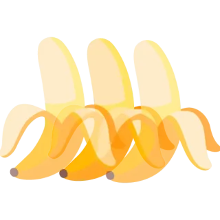 💓 3e074ff8 banaan, fruit, geel, gezond, tropisch, eten telegram sticker