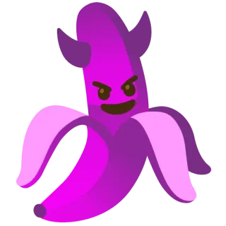 🤪 827b1949 banaan, slecht, cartoon, fruit telegram sticker