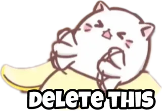 Bananya stickers by @dekurii telegram stickers