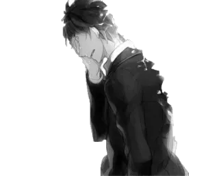 😭 08f8453a 슬픈, 울음, 애니메이션, 만화, 우울증, 감정적 telegram sticker