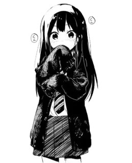 😶 cd553715 애니메이션, 소녀, 만화, 교복, 귀여운 telegram sticker