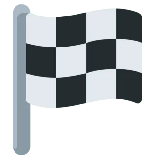 🏁 15b7c893 cờ, ca rô, đua, về đích, mục tiêu, xuất phát whatsapp sticker