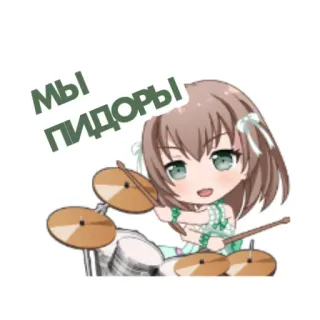 bandori stamps but its russian telegram stickers