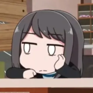 😒 0ff38ce4 Anime, Bosan, Kartun, Lucu, Manga, Gadis telegram sticker